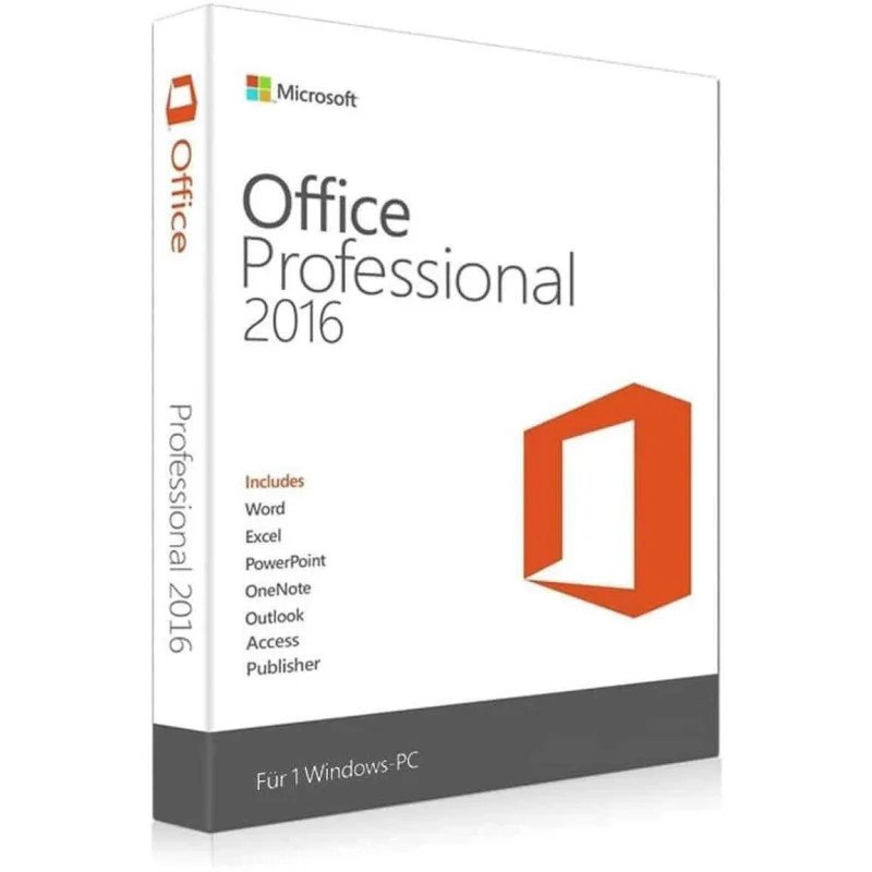 Microsoft Office 2016 Professional Plus Original Permanente