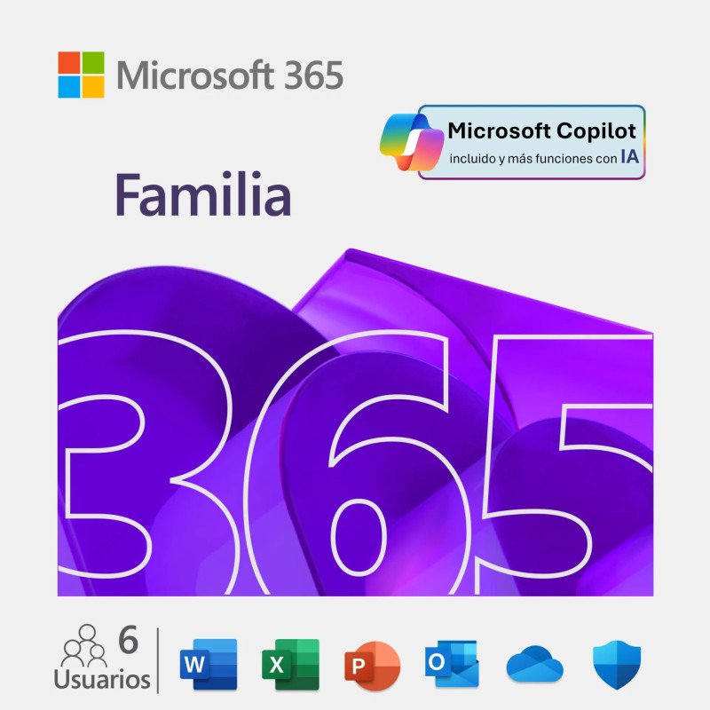 Office 365 Familia 1 Año 6 Usuarios